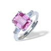 Pink emerald cut