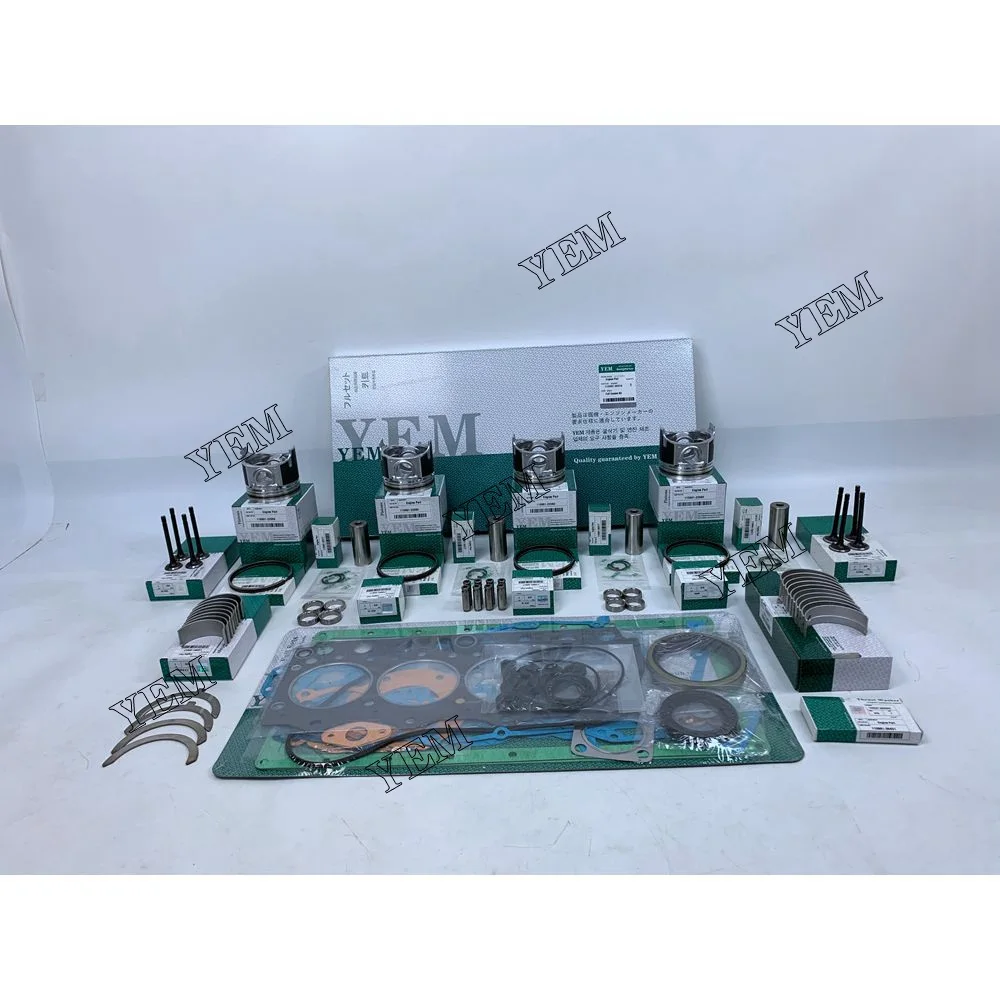4JG2 Repair Kit With Head Gasket Set Cylinder Piston Rings Bearing Valves for Isuzu for Isuzuklift Engine Engine Parts