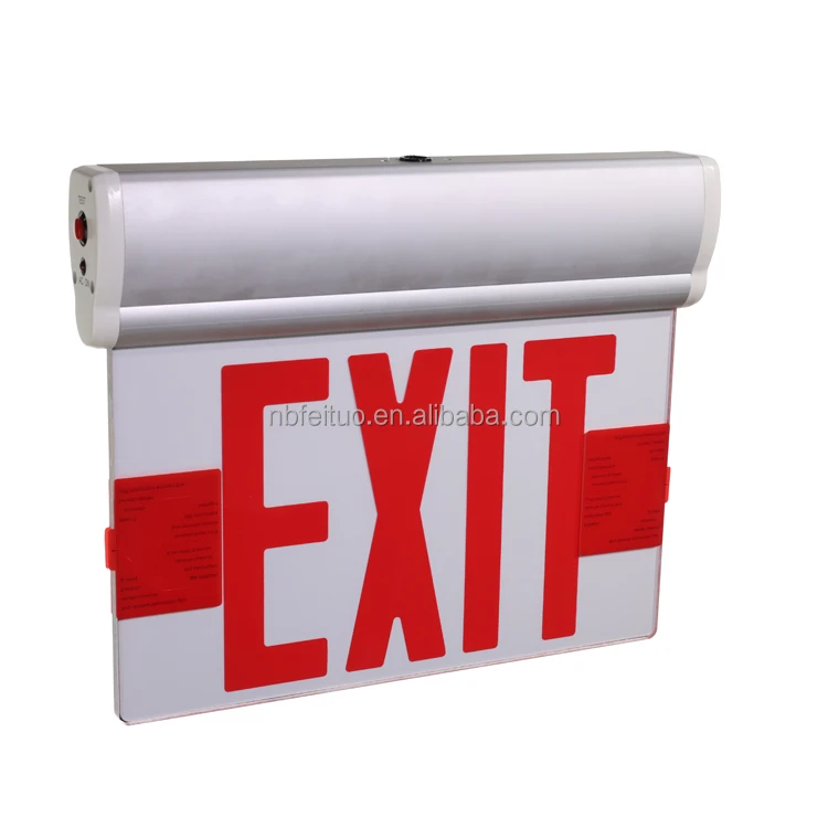 Custom Security Display Boards Fire Safety Emergency Acrylic Exit Sign