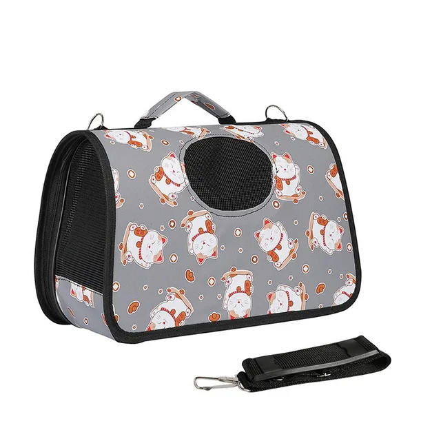 Hot Selling Cat Carrier Portable Handheld Pet Backpack Zipper Breathable Fashionable Cat Bag for