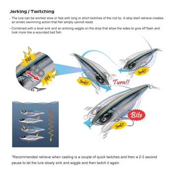 CHEERY Japan Treble Hooks Sinking Diving Long Casting Twitch Bait – Hooks – view 5
