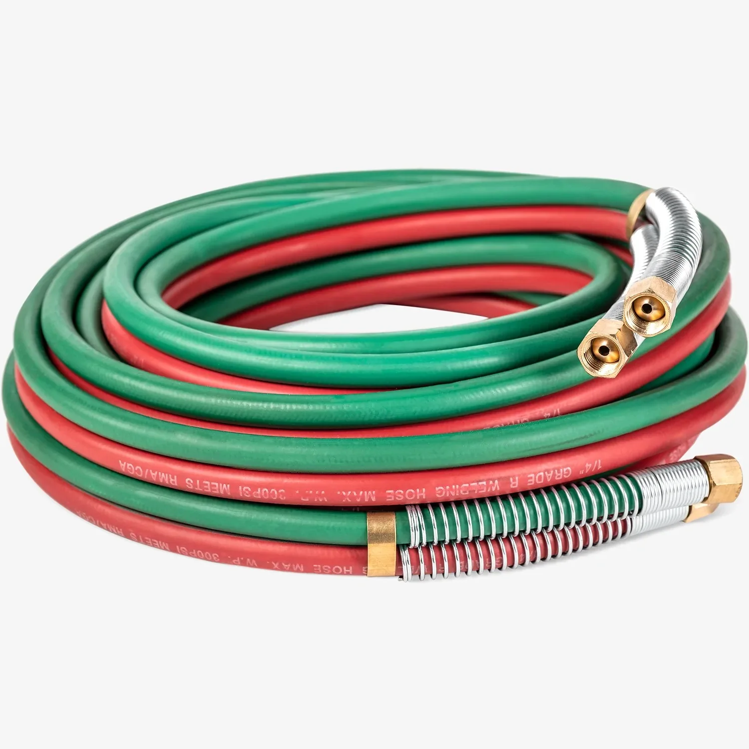 Flexible Braided Oxygen And Acetylene Gas Twin Line Welding Rubber Hose