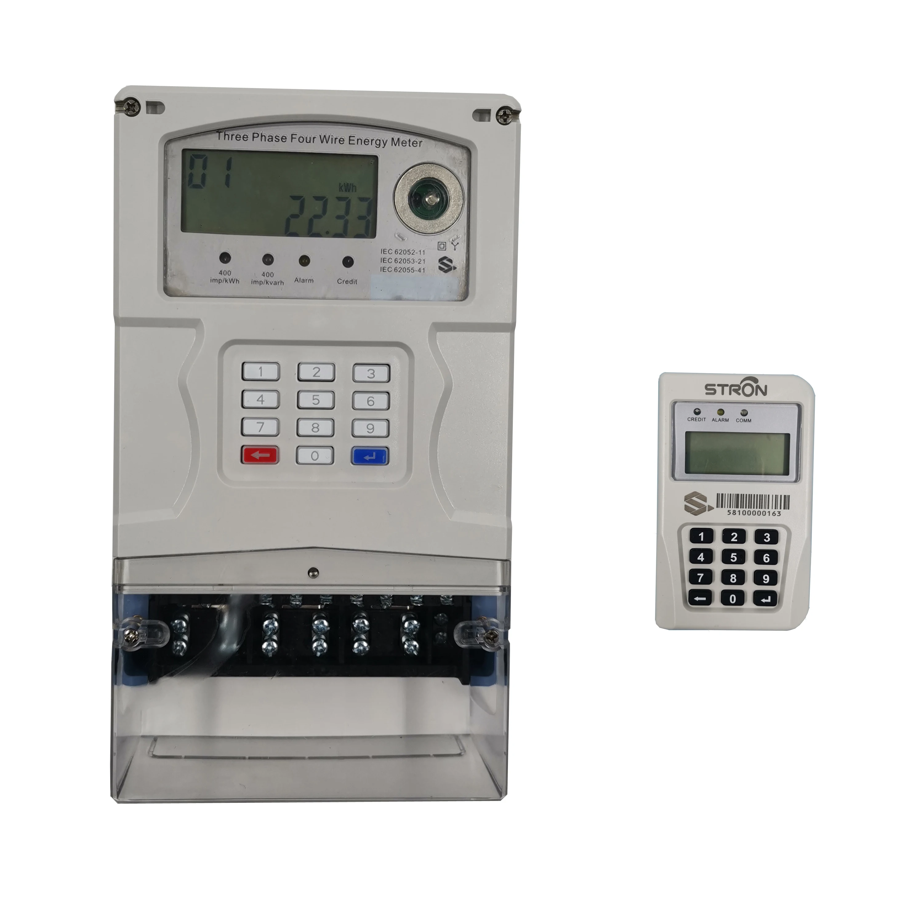 Three Phase Split Keypad Prepaid Electricity Meter With CIU - Famidy.com
