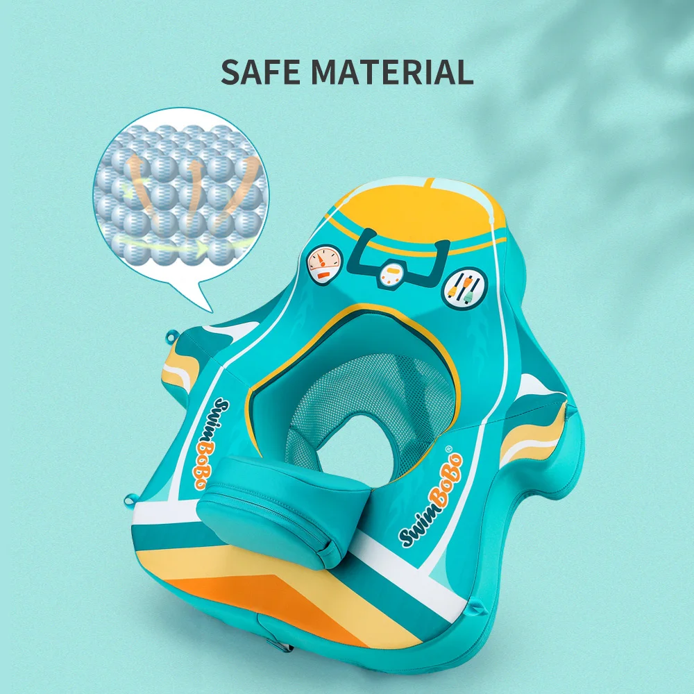 New Non-inflatable Kids Swim Pool Seat Float Ring Non Inflatable ...