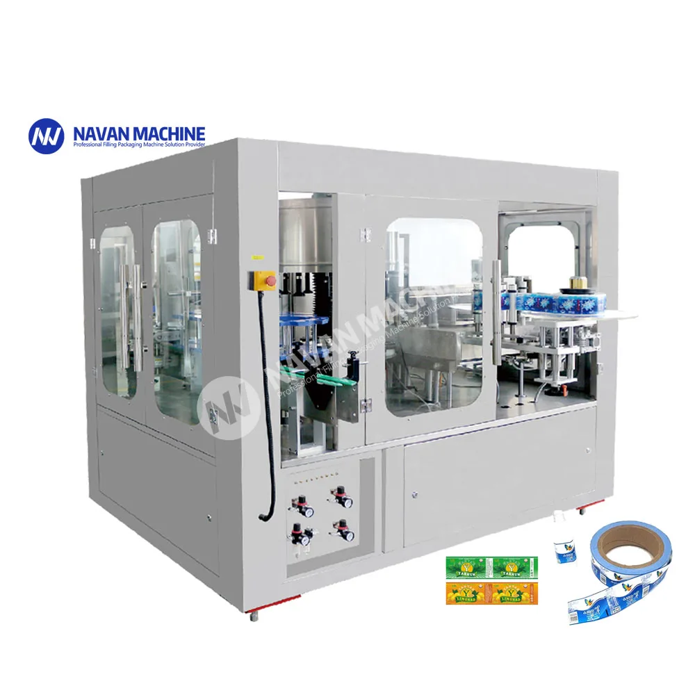 Automatic Rotary Hot Melt Glue OPP Sticker Labeling Machine for Plastic Glass Round Bottle supplier