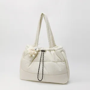 Fashion New Ladies' Handbags Young Lady Daily Puffer Tote Bag Shoulder Bag for Women