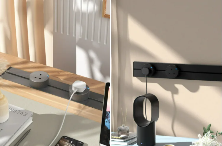 Moveable Track Socket With 2 Usb Socket for Train