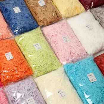 100g/Bag China Wholesale Candy boxes filling shredded paper for packing silk wrapping paper
