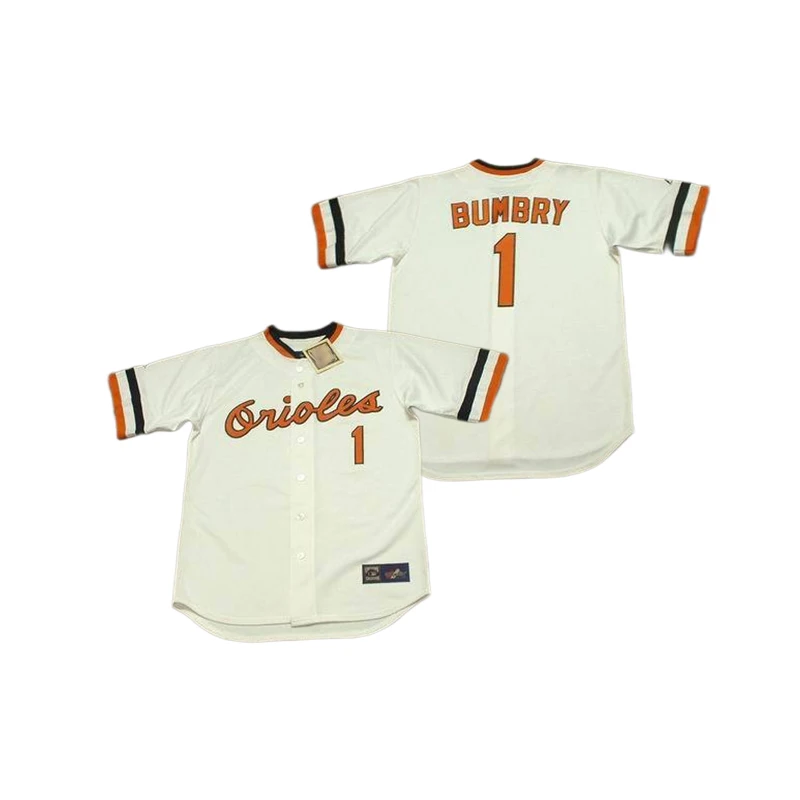 Wholesale Men Baltimore 1 AL BUMBRY 1 BRIAN ROBERTS 3 BOBBY GRICH 3 CURT  Orioles 3 HAROLD BAINES Throwback baseball jersey Stitched S-5XL From  m.