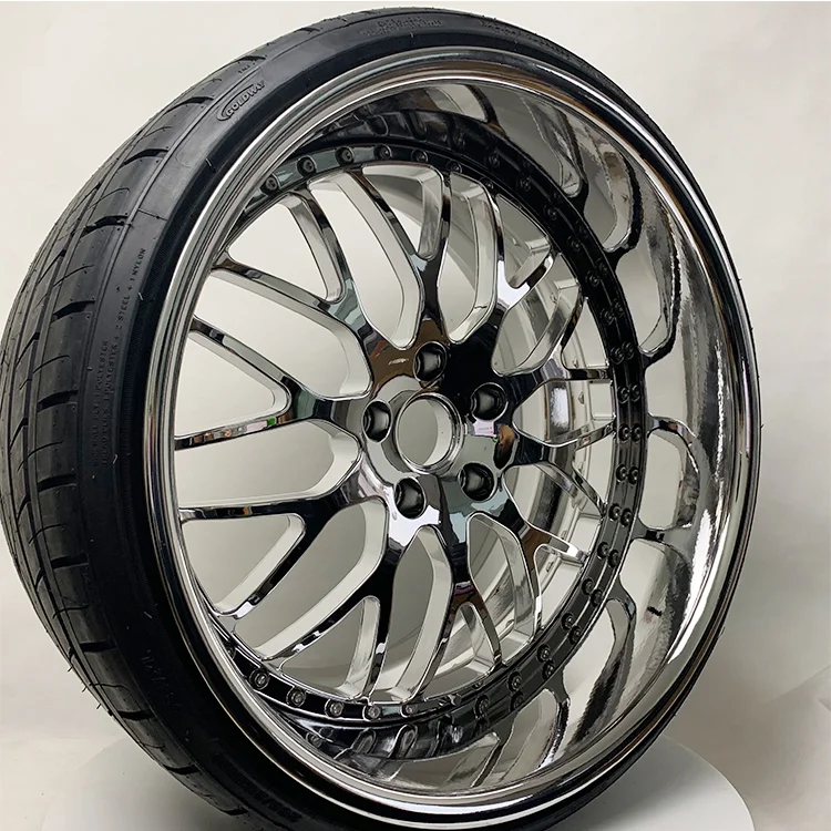 22インチ合金鍛造Hタイプディープディッシュクロームホイールリム5x150