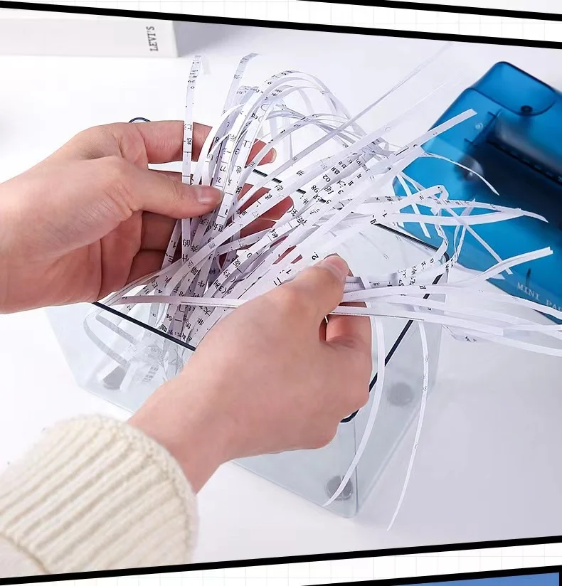 Ручной измельчитель бумаги мини портативный для секретных бумаг и квитанций