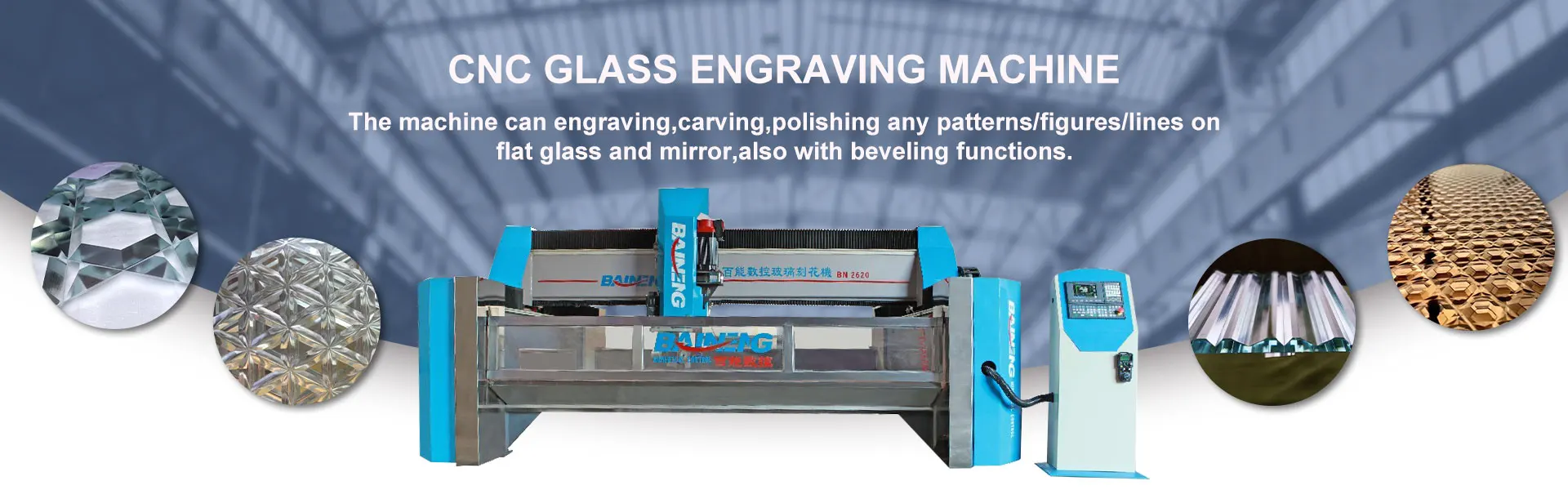 Fully Automatically 4 Axis Cnc Glass Working Center Machine For
