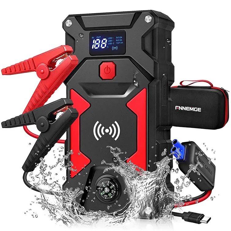 Рекламное многофункциональное мини-зарядное устройство 24800 мАч 12 В пусковое Беспроводная зарядка портативное для автомобильного аккумулятора