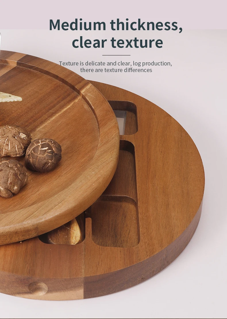 Cheese Cutting Board Set Wooden For Kitchen Chopping Board With Knife Set Kitchen Wine Meat