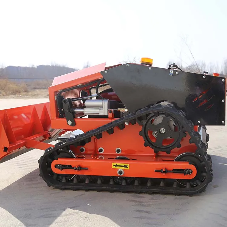 Self Propelled Remote Control Robot Gas Lawn Mowers with the Snow Plow Blade to Canada USA Europe