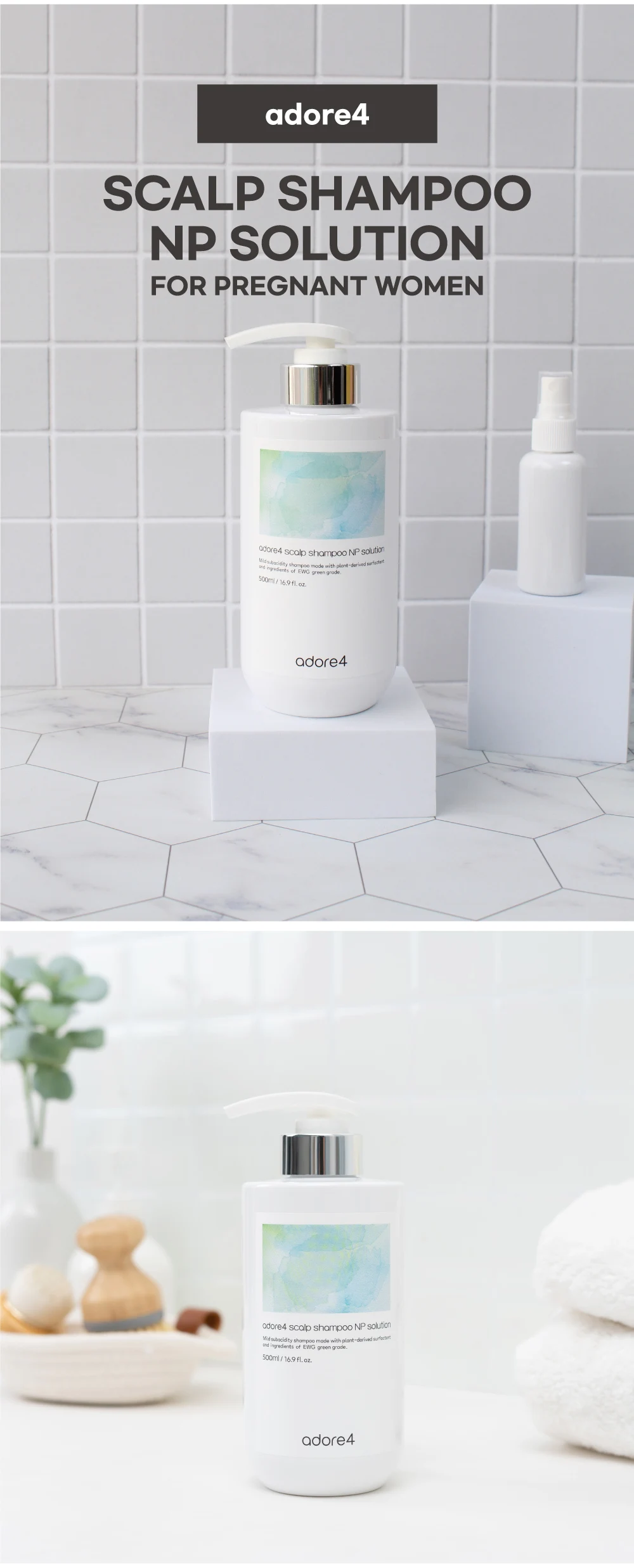 500ml Adore4 Scalp Shampoo Np Solution For Pregnant Women Anti Dandruff Shampoo High Quality