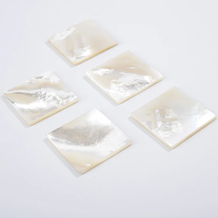 Made in China Natural square Mother of Pearl Sheet Blanks Flakes for Mosaic Fashion Earings and Necklace