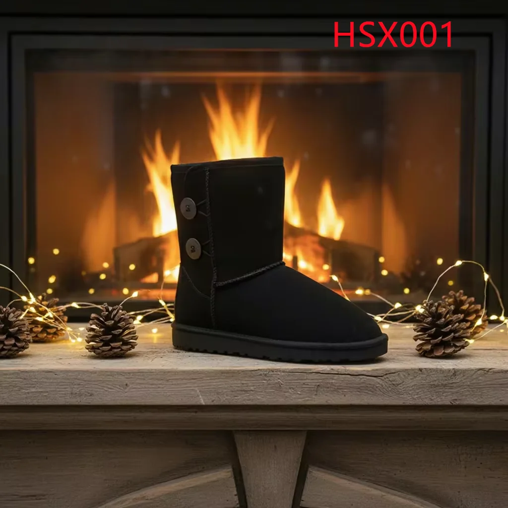 LXG,Diamond Ornament Design Anti-chill Fashion Lady Winter Boots Anti-slip TPR Outsole Women Snow Boots with Plus Cotton HSX001