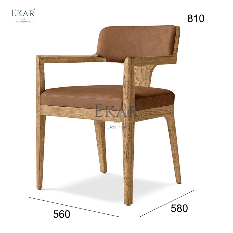 product modern wooden leg dining chair with leather fabric for home hotel school hospital villa home bar stylish for dining rooms-65