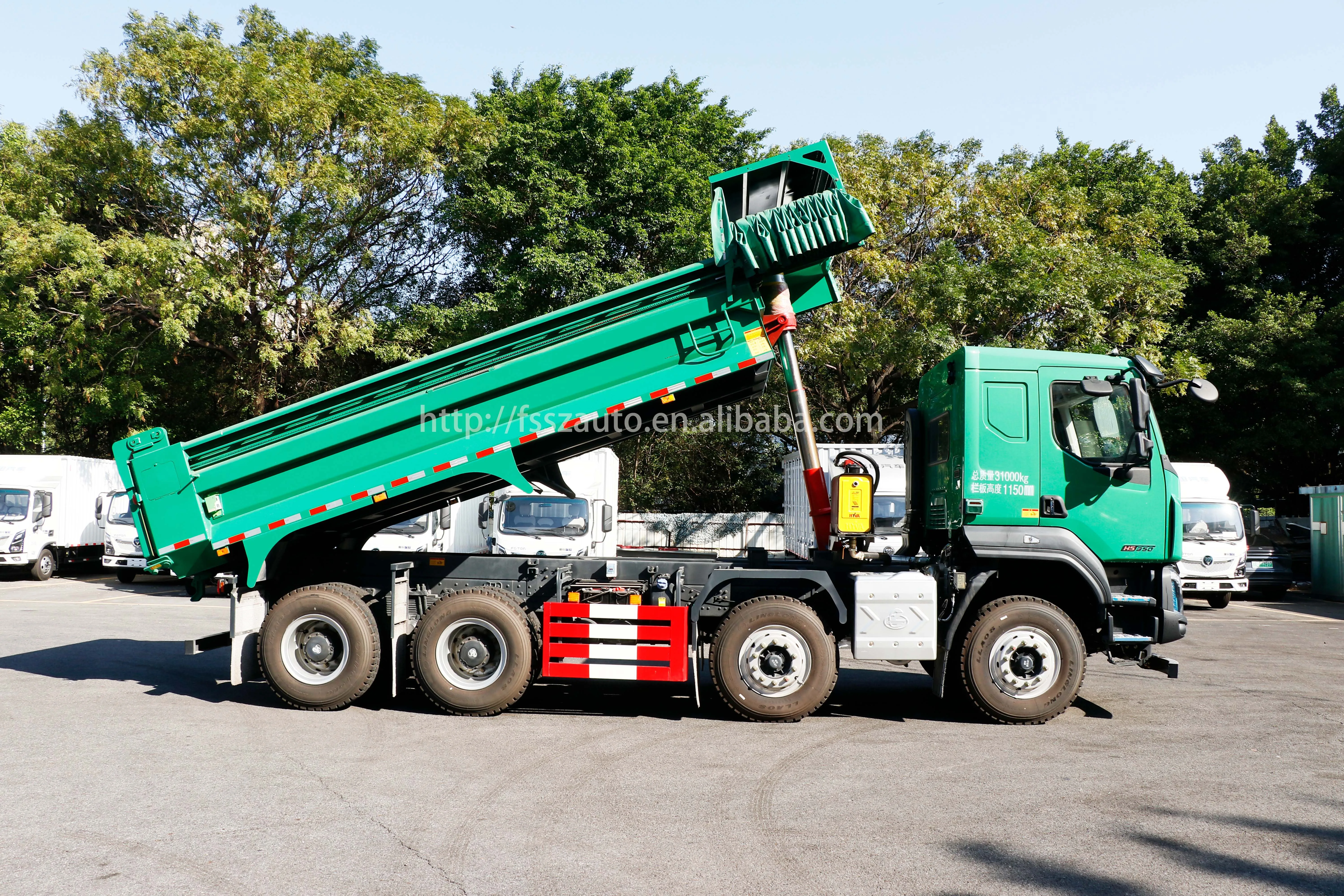 New Dongfeng H5 8x4 12 Wheel Heavy Duty Diesel Dump Truck with Euro 6 Emission and 30T GVW