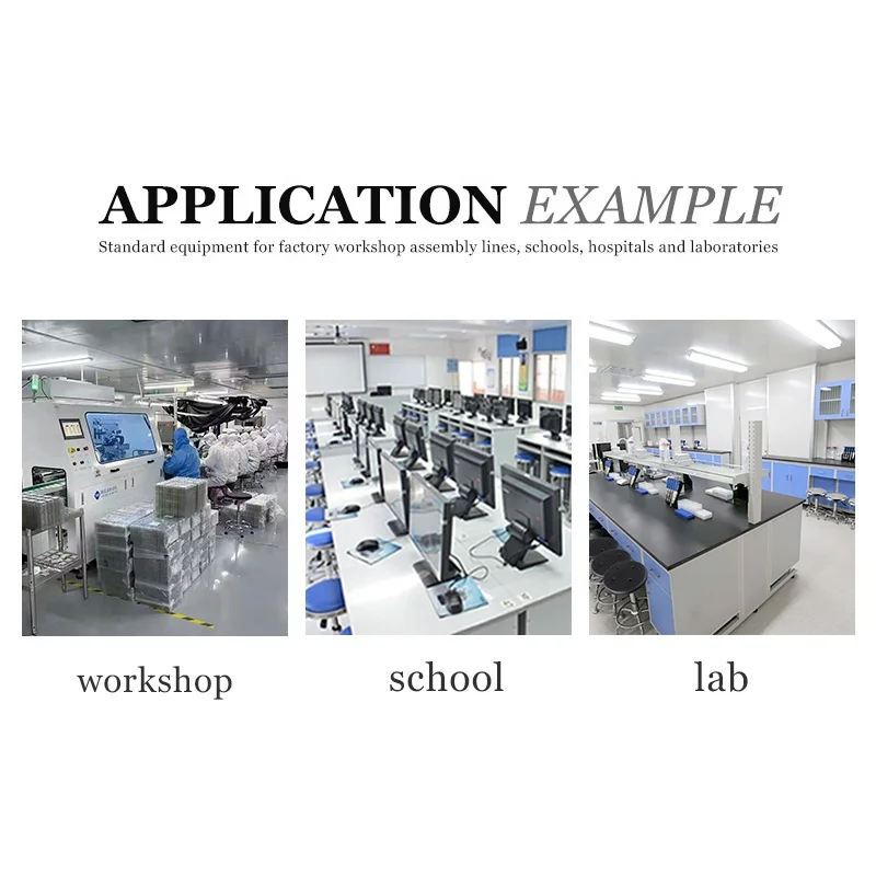 ESD Lab Chair Steel Construction PU Foam Anti-Static Backrest Dust-Free Workshop Lift Rotate Function for Hospitals Schools-J29