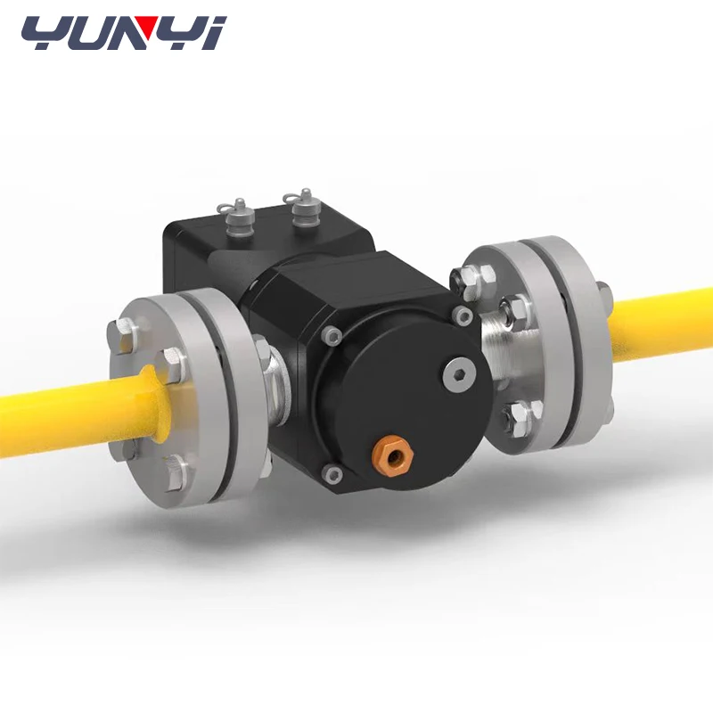 Yunyi Intelligent Digital Hart Flowmeter High Precision Natural Gas Liquefied Carbon Roots Meter LCD for Air Water Oil-OEM