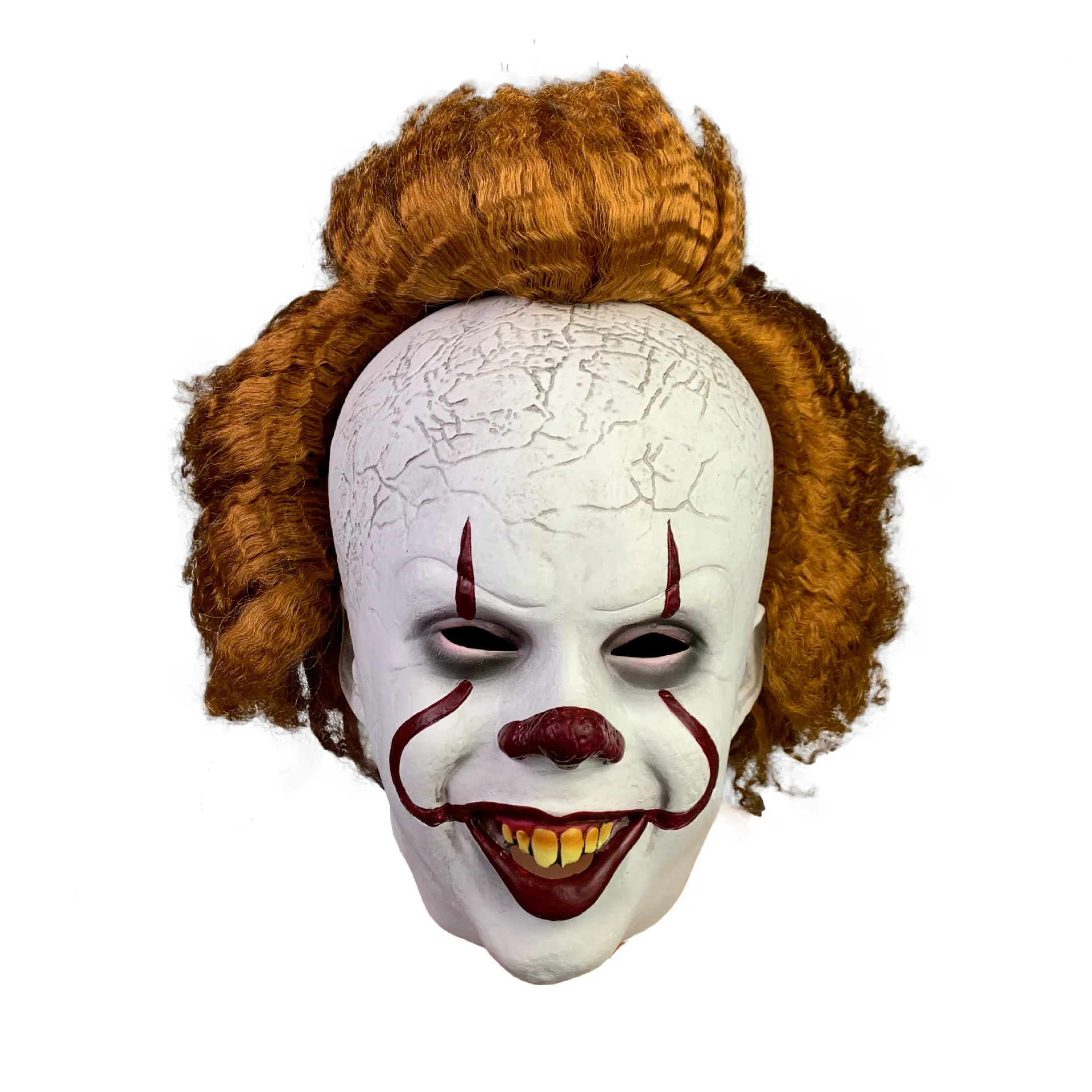 Mjqxy Maschera da Clown Stephen Kings It Mask Pennywise Horror Clown Joker Mask Puntelli di Costume Cosplay di Halloween 