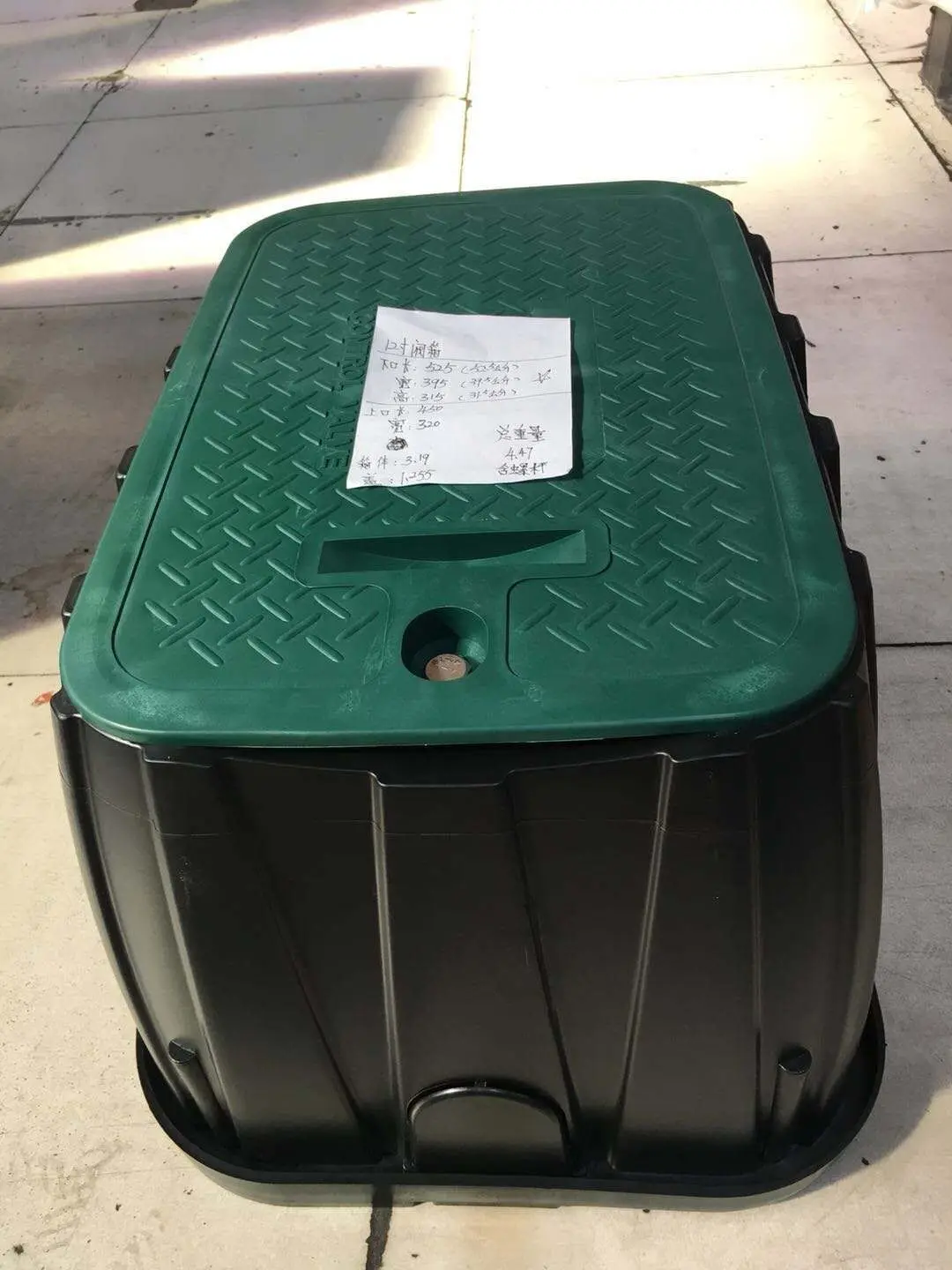 Irriplast HDPE PP пластиковый счетчик воды клапанная коробка для водоснабжения и полива орошения