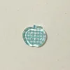 Boutons pomme transparents [carreaux verts]