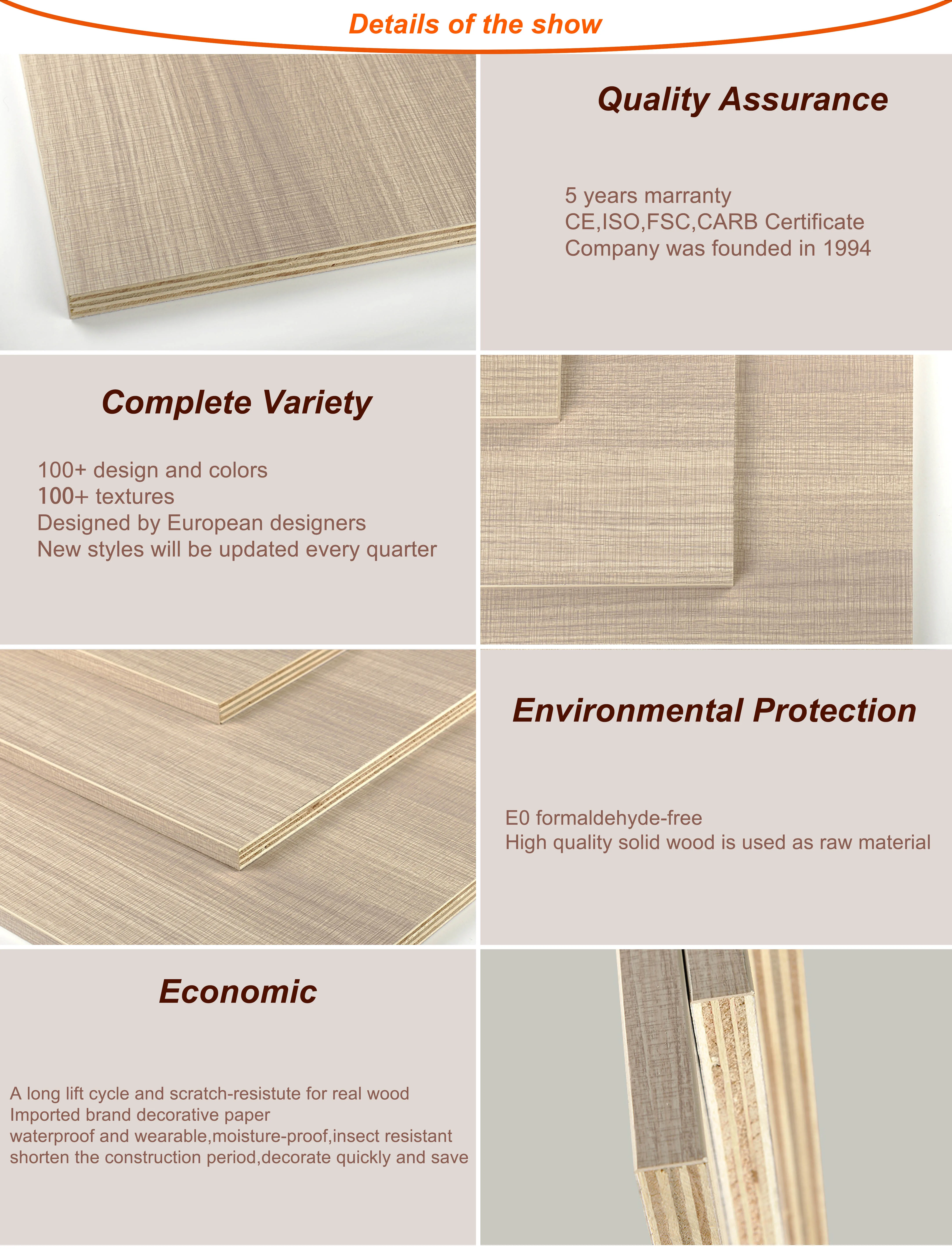 Cheap Sheet 4x8 Different Types Of Plywood Decorative Plywood Melamine