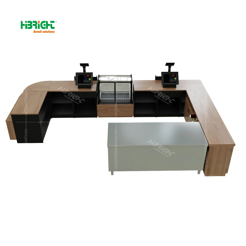 Grocery Store Shop Cash Counter Design Display Cash Counter Register Cashier for Retail Store Fixture