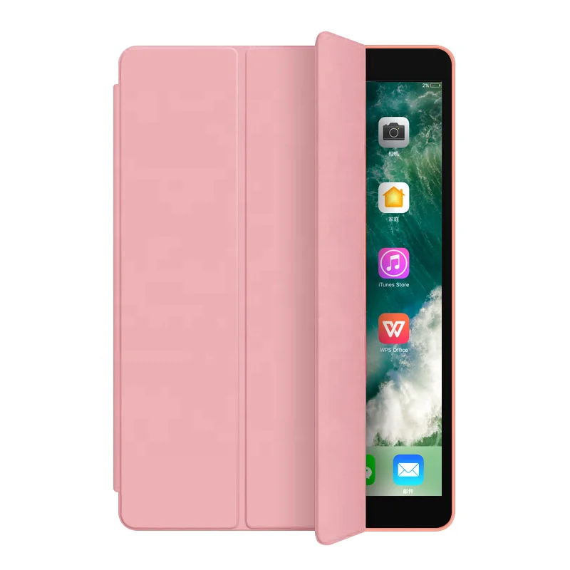 For iPad Back Cover Tablet Case 10.2 Inch Black Soft Silicone Shockproof for New PU Leather for Ipad 9th Generation 10.2