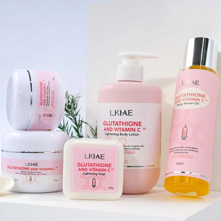 Premium Glutathione Skin Care Set Natural Kojic Acid Vitamin C Shea Butter  Moisturizing Brightening Anti-aging Body Care Set