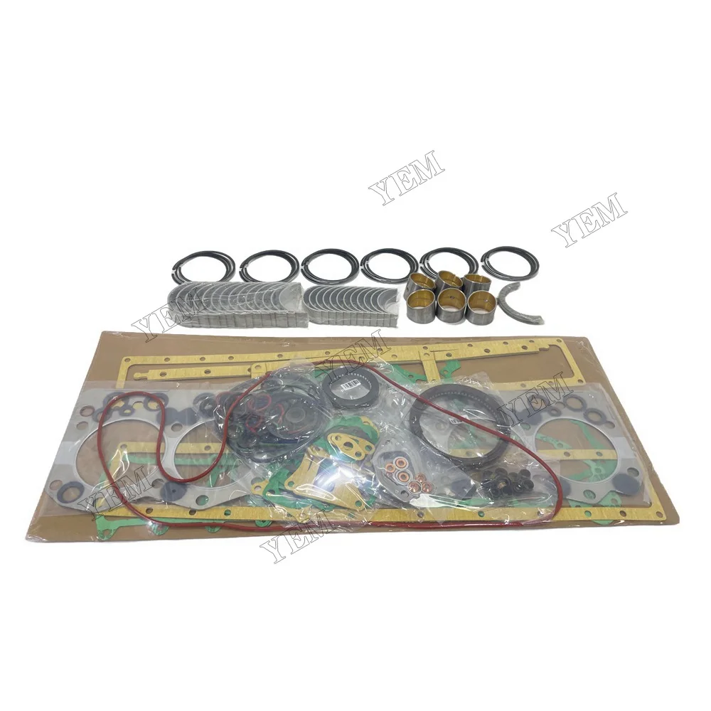 For Komatsu 6D108 Overhaul Re-ring Kit Replacement Engine Parts 4