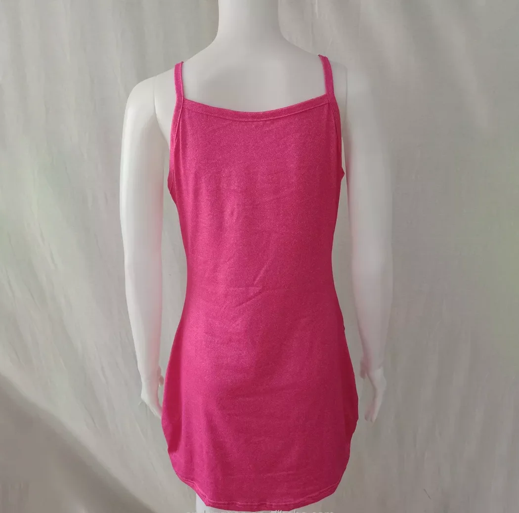 Wholesale Summer Casual Sleeveless Rose Print Pocket Sexy Sling Dress ...