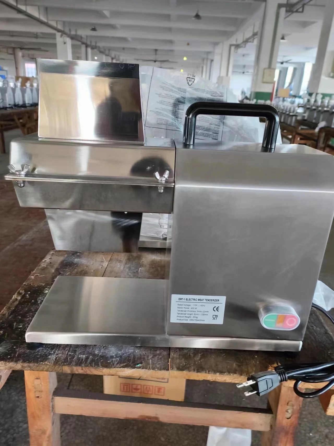 450w Electric Chicken Meat Tenderizer Machine Meat  Needle  Tenderizing Beef Steak Tenderizer Stripper Machine
