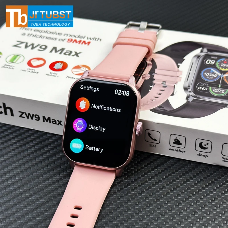 ෆ‪‪Ｈａｋｕෆ‪‪ ZW9 MAX Smart Watch - Fitcloud Pro 1.95'' Ultra Thin