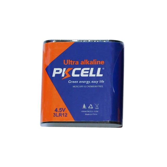 Hot selling 4.5v battery 3lr12 pkcell or oem brand alkaline batteries
