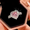 Pink diamond ring