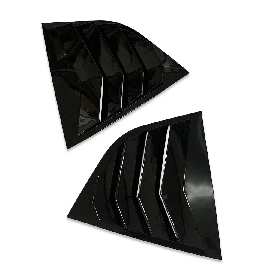 Tiypeor Car Window Cover Carbon Look for Skoda Octavia 2015 - 2020 Exterior Rear Side Window Louver Auto Car Accessories