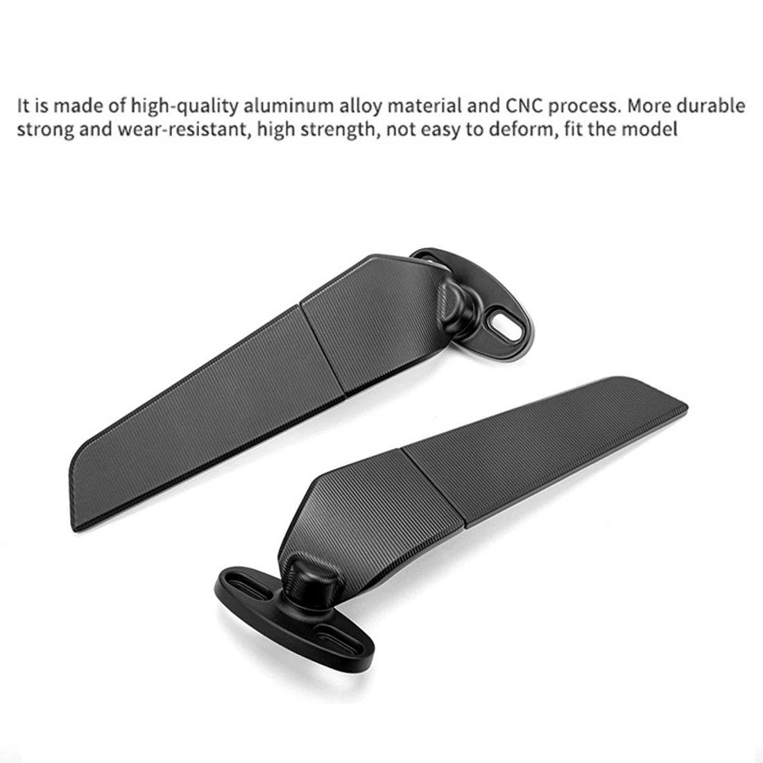 Adjustable Rotating Racing Motorcycle Side Mirrors Universal Modified Parts R3 R25 R15 V3