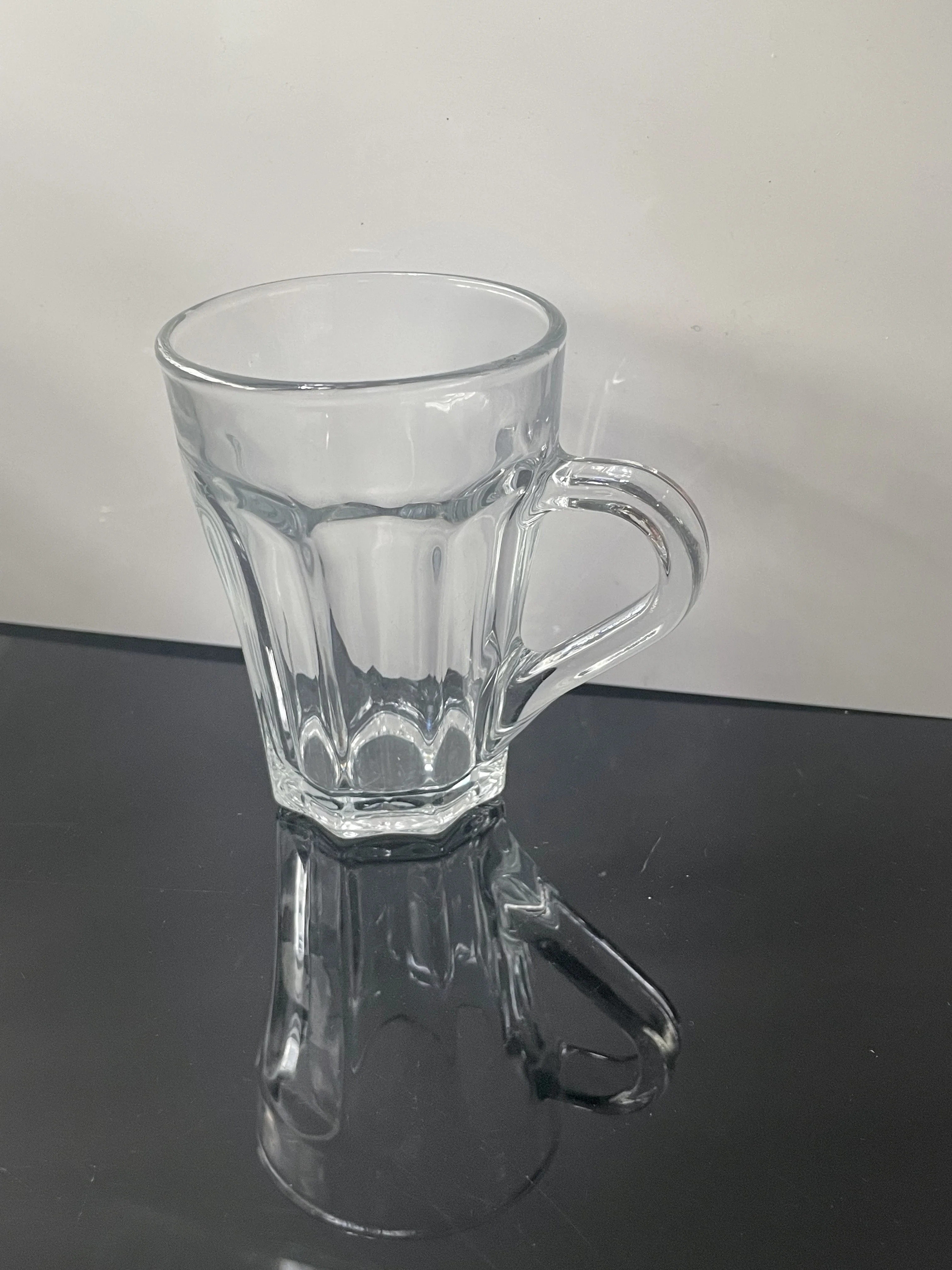 Custom Print Logo Crystal Glass Coffee Mug Cup Cafe Latte Glass