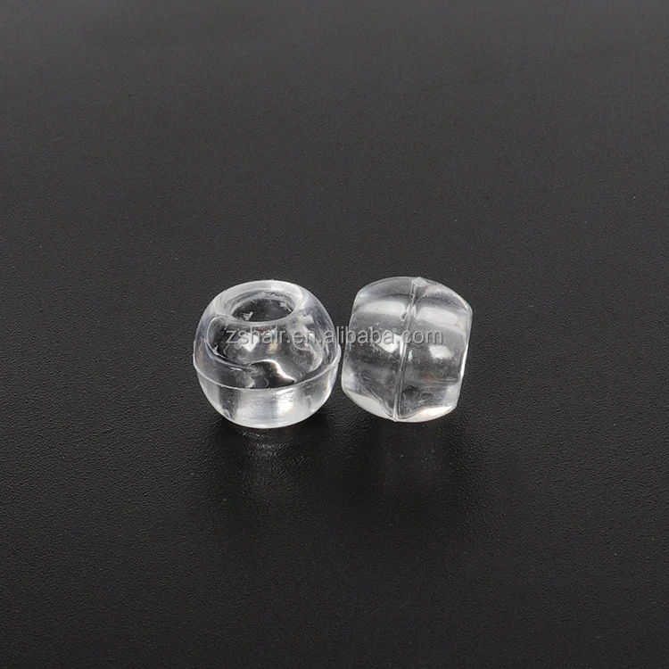 50pcs Clear Transparent Pony Hair Barrel Acrylic Medium Size 11x8mm Hole  Hair Styling Crafting Beads for Braids Braiding Raindrop -  Hong Kong