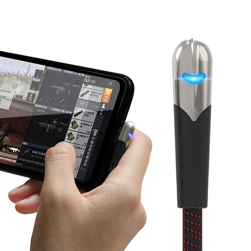 
Горячая Распродажа oem алюминиевый сплав Нейлон СВЕТОДИОД usb c кабель 90 градусов игровой плеер мобильный аксессуары кабель 