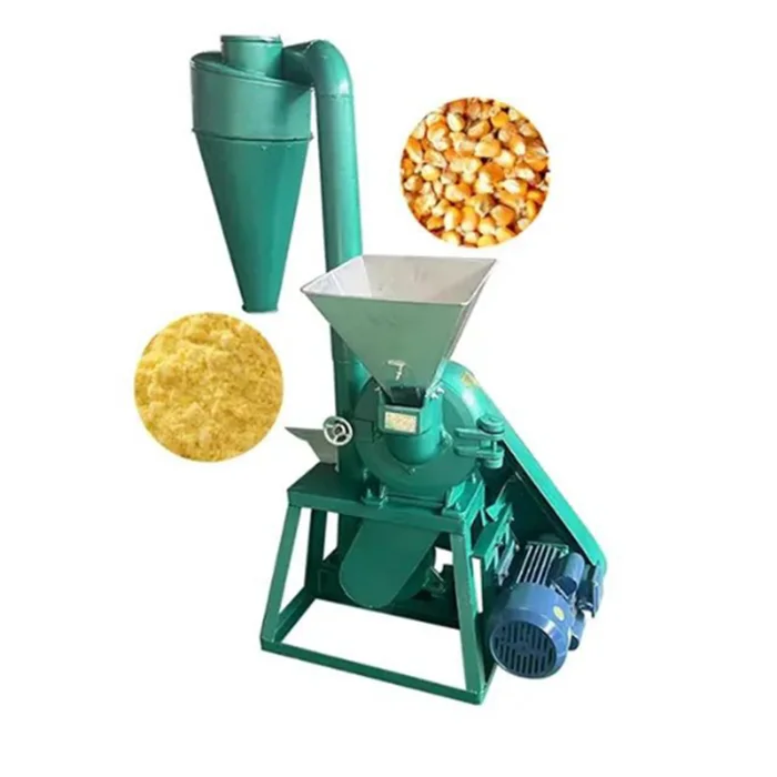Multi-function Grinder Machine Electric Pulverizer Flour Mill with Cyclone Dust Collector Corn Grinder Grinding Milling