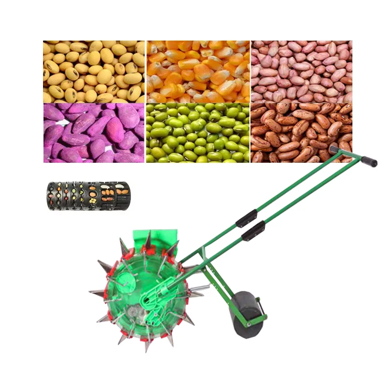 Agriculture Equipment Tools Seeders & Transplanters Hand Manual Push Corn Seeder Planter Machines Are Used on Farms and Gardens