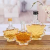 Transparent bottle with aluminum cap