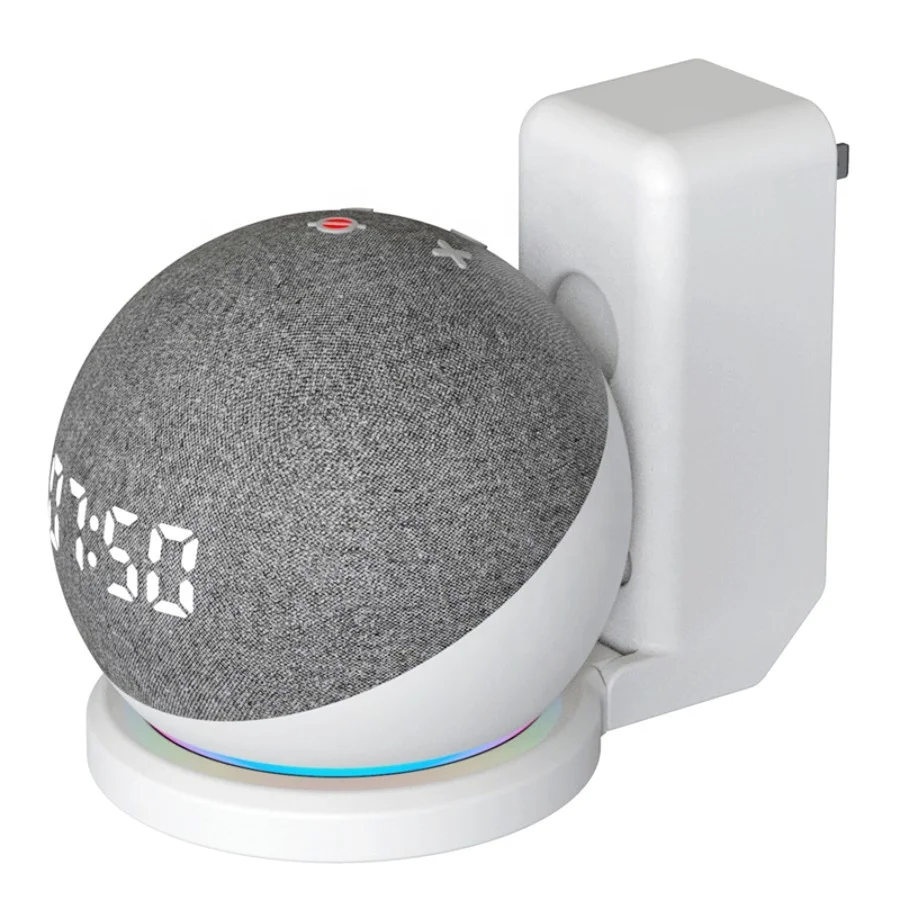 Wall Mount Outlet Shelf Holder Stand for Echo Dot 4th/5th Gen