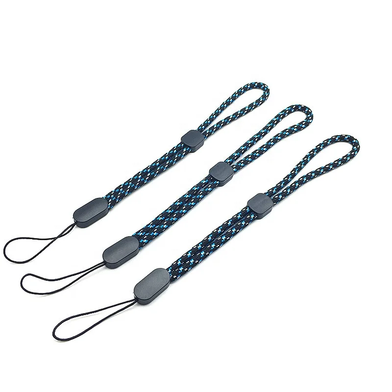 Short Lanyard With a Loop for Cellphone Camera Keychain Bottle Pouch Badge Etc, Mobile Phone Promotional Polyester Lanyard Strap