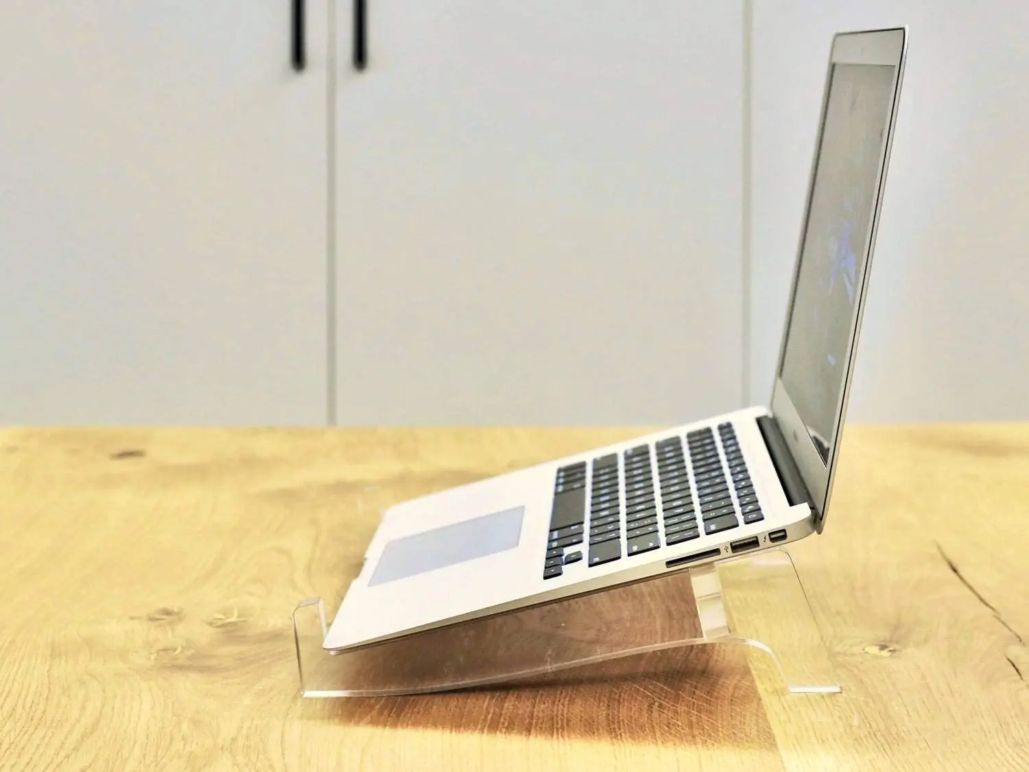 Portable Acrylic Clear Laptop Stand Detachable Raiser Laptop Cooling Support Holder Compatible With Air Mac Pro Dell Notebooks